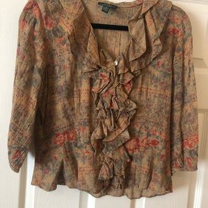 Ralph Lauren blouse/ button down shirt.